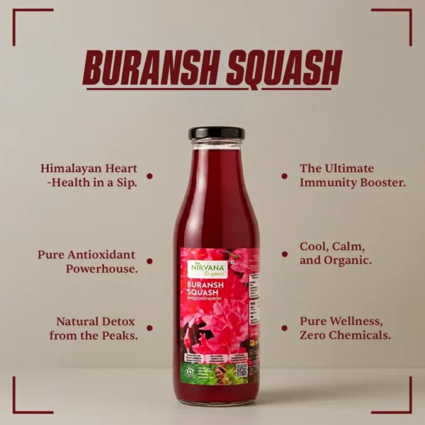 Nirvana Organic Buransh Squash Rhododendron  (500ml) - Image 4