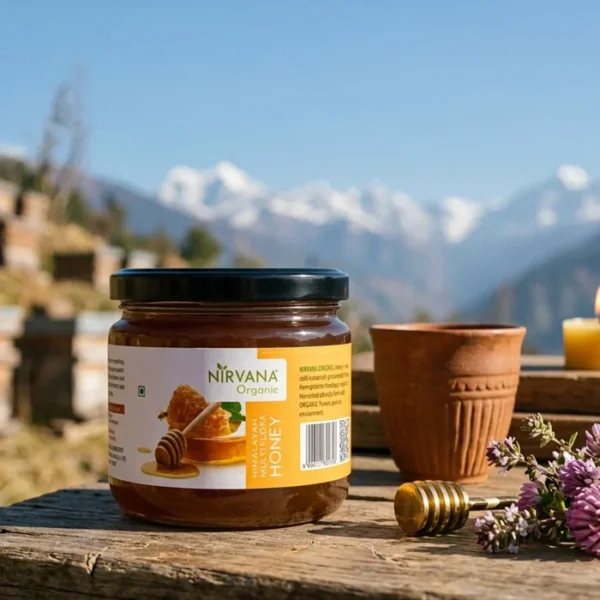 Nirvana Organic Himalayan MultiFlora Honey (400Gms) - Image 3