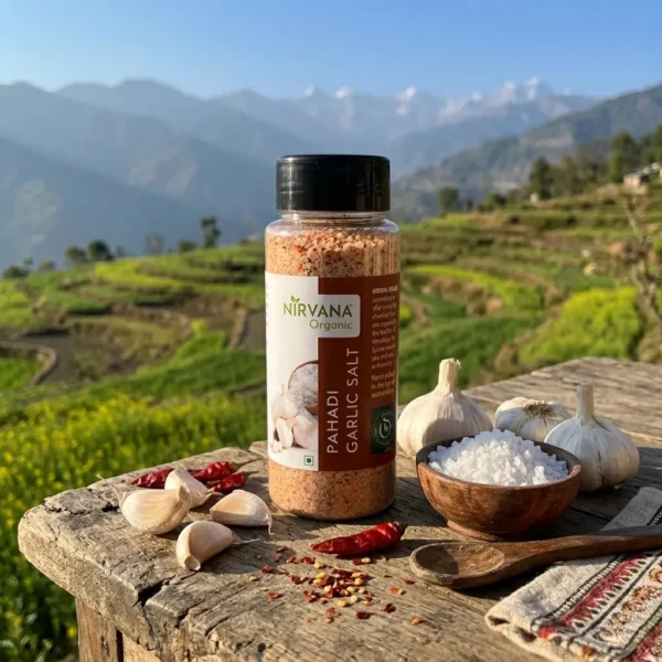 Nirvana Organic Pahadi Garlic Salt - (150Gms) - Image 2