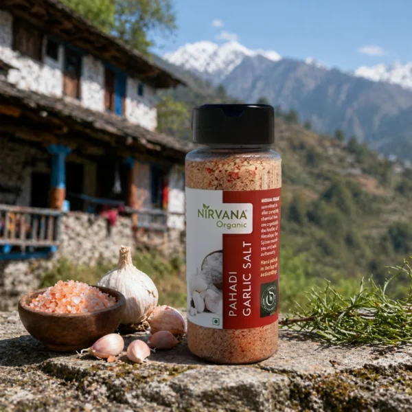 Nirvana Organic Pahadi Garlic Salt - (150Gms) - Image 3