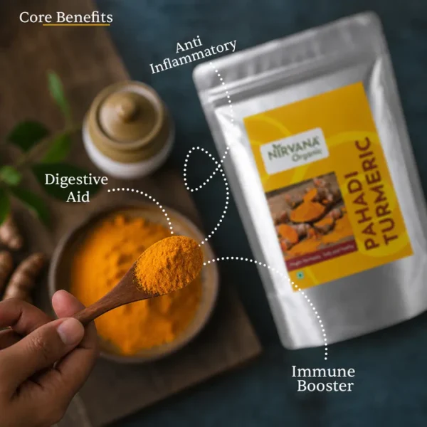 Nirvana Organic Pahadi Turmeric (250 Gms) - Image 3
